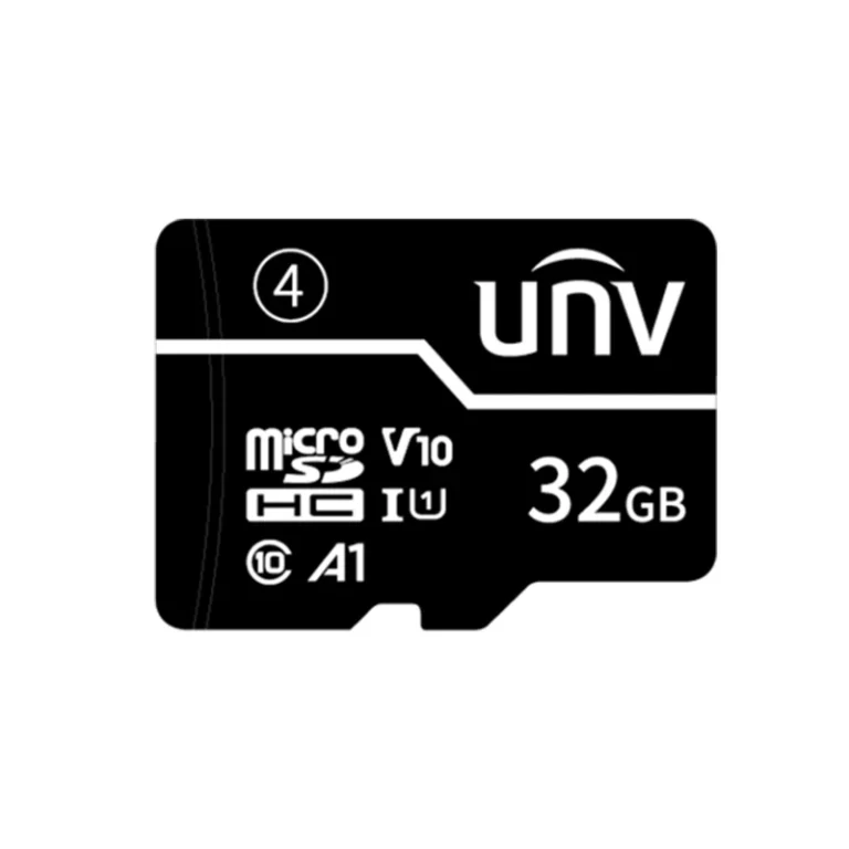 كارت ميموري Micro SD 32GB UNV TF-32G-T-C – مناسب لكاميرات الواي فاي والمراقبة